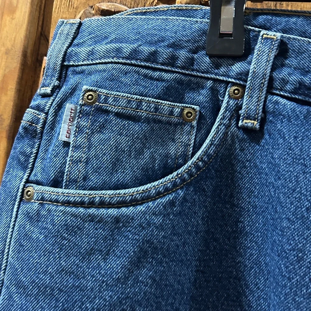 EUC Carhartt relaxed fit flannel lined jean 44 x 34